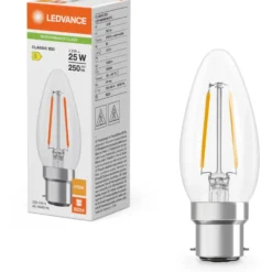 Ledvance B22D kertepære, 2700K, 1,8W
