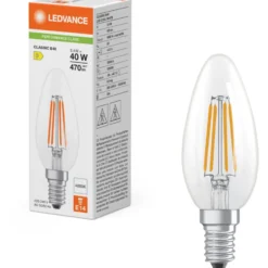 Ledvance Classic E14 kertepære, 4000K, 3,4W