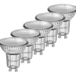 Ledvance Classic GU10 spotpære, 5 stk, 3000K, 3,7W