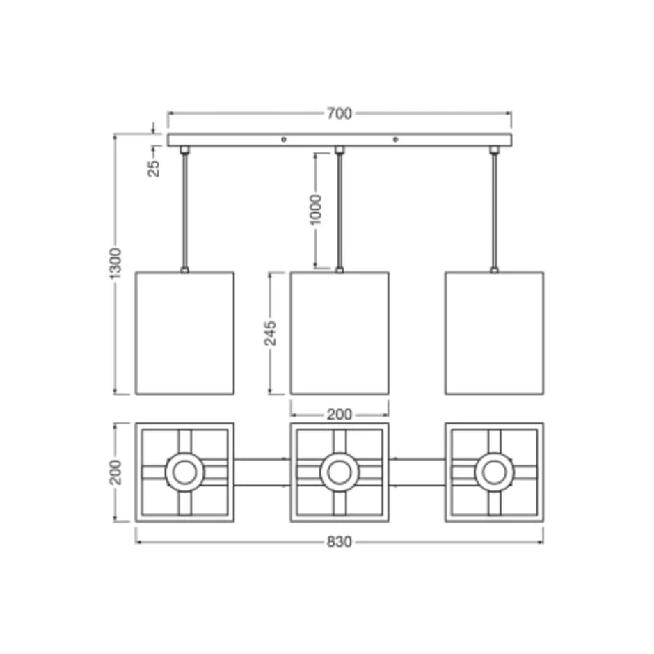 Ledvance Decor Cardboard Square langbordspendel