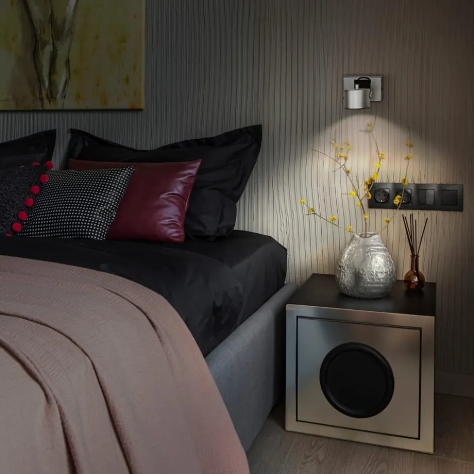 Ledvance Decor Jupitor væglampe, sølv