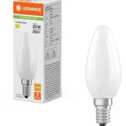 Ledvance E14 kertepære, 2700K, 1,8W