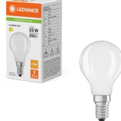 Ledvance E14 kronepære, 2700K, 1,8W