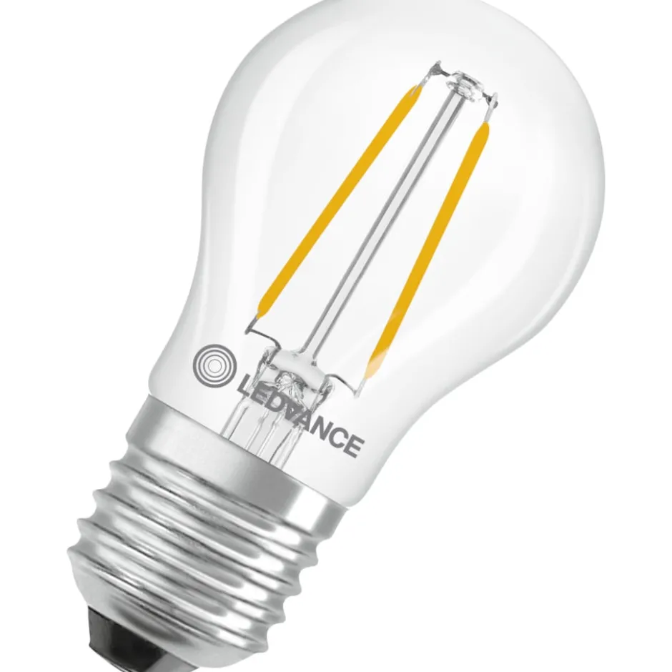 Ledvance E27 kronepære, 2700K, 1,8W