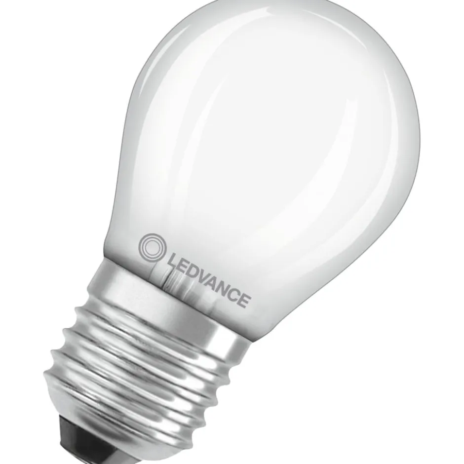 Ledvance E27 kronepære, 2700K, 3,4W