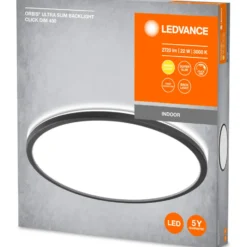 Ledvance Orbis Ultra Slim plafond, 3-trins dæmp, Ø40 cm