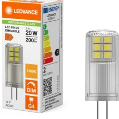 Ledvance Parathom G4 stiftpære, 2700K, 2W