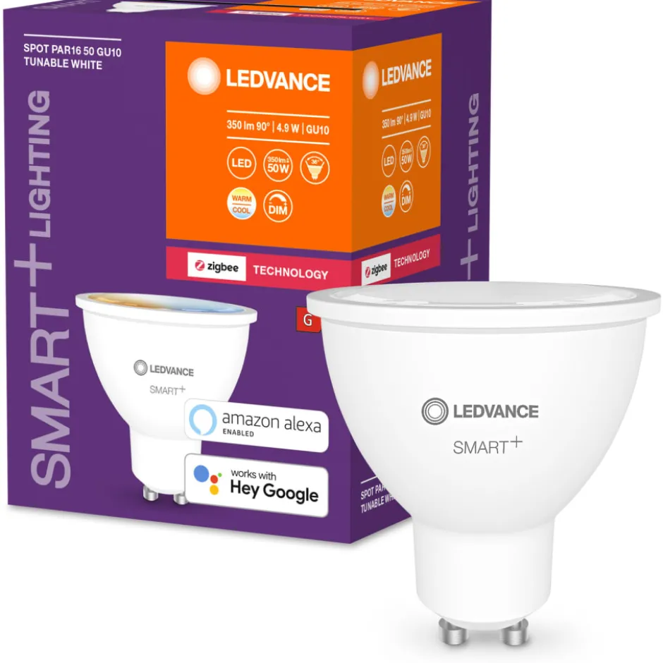 Ledvance Smart+ Zigbee GU10 spotpære, 2700K-6500K , 4,7W
