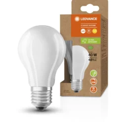 Ledvance Ultra Efficient E27 standardpære, 2700K, 2,6W