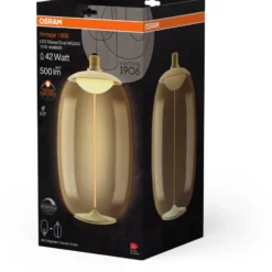 Ledvance Vintage 1906 Big Elipse Oval E27 globepære, 1800K, 12W