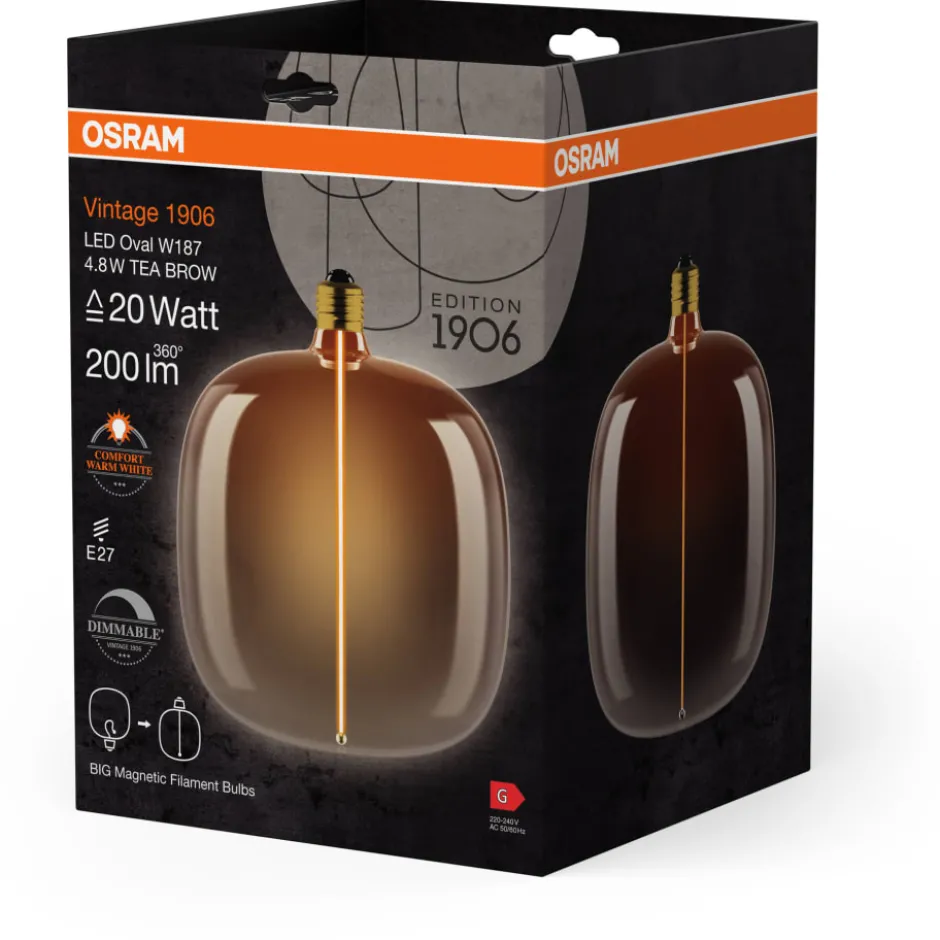 Ledvance Vintage 1906 Big Elipse Oval E27 globepære, 1800K, 4,8W