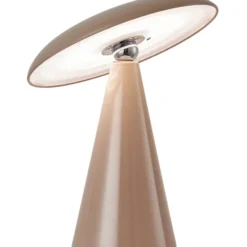 Leitmotiv Phoebe genopladelig bordlampe, brun