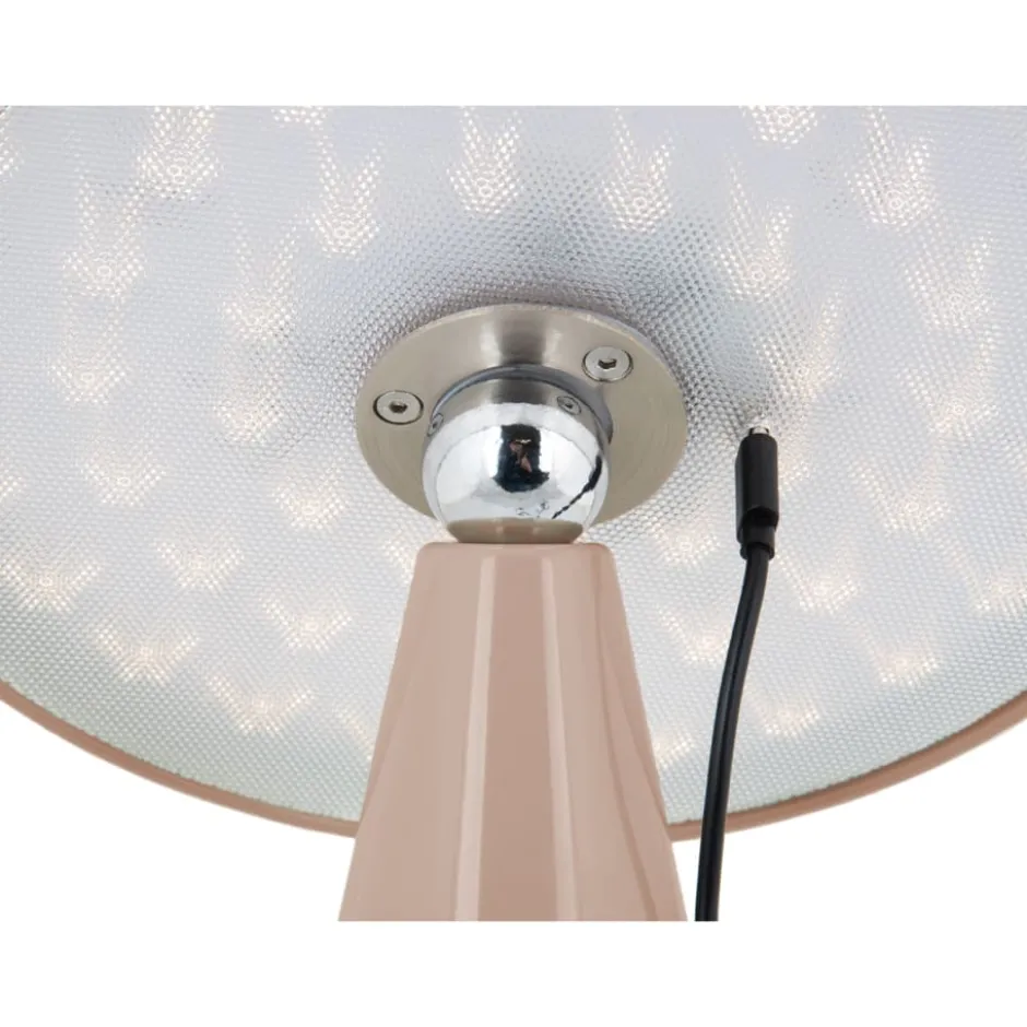 Leitmotiv Phoebe genopladelig bordlampe, brun