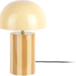 Leitmotiv Rayado bordlampe, stribet gul