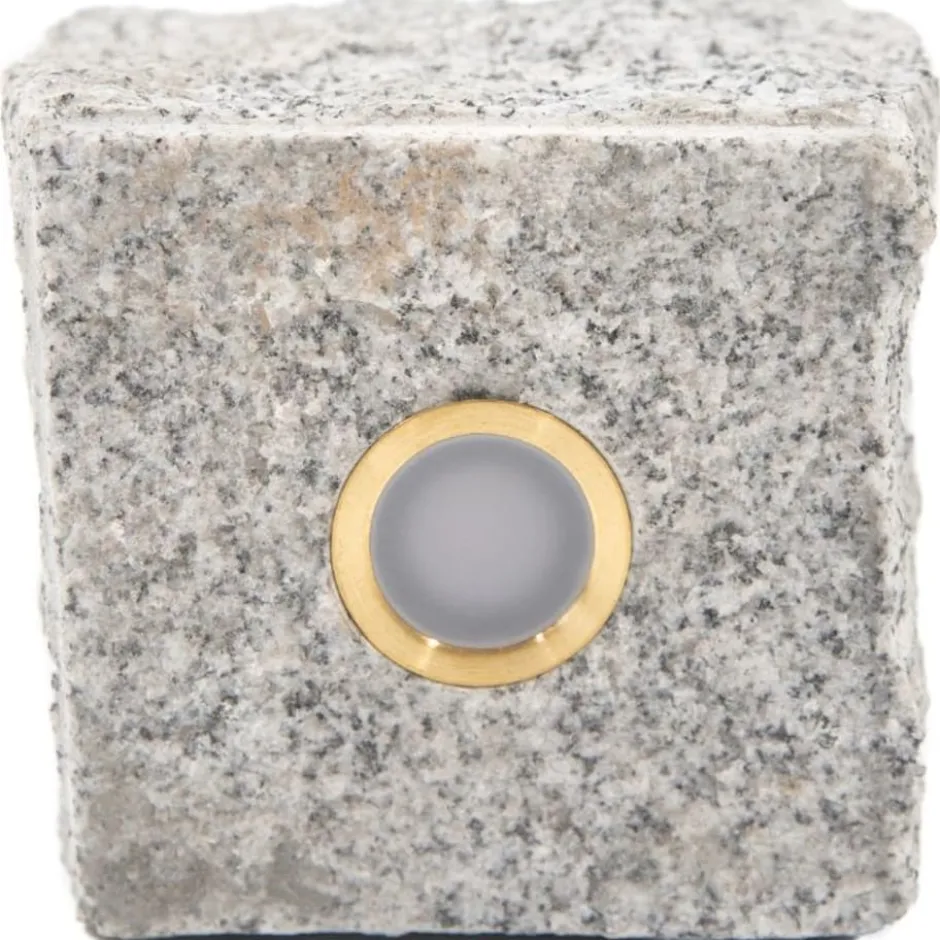 Light By Juhl chaussesten med Cosmos messing spot, 9x9x9 cm, earl grey