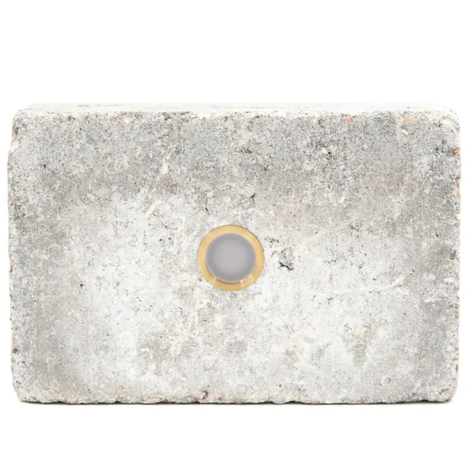 Light By Juhl holmegaardsten med Cosmos messing spot, 14x21x5,5 cm, grå
