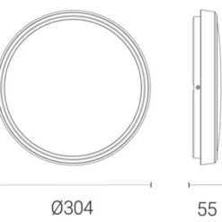 4lite Smart Circular væg- & loftlampe, hvid