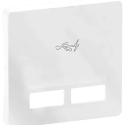 LK Fuga afdækning for 2 x USB-lader, 1 modul, hvid