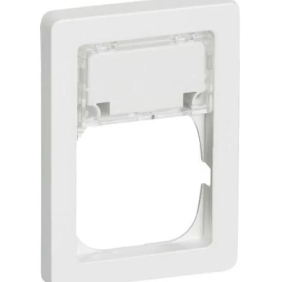 LK Fuga Baseline 63 ramme med tekstmodul, 1,5 modul, hvid