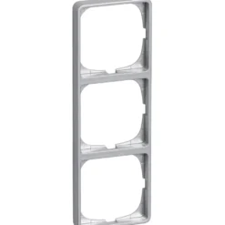 LK Fuga Baseline 50 ramme, 3 modul, metallic