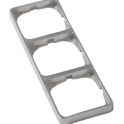 LK Fuga Baseline 50 ramme, 3 modul, metallic