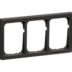 LK Fuga Baseline 63 ramme, 3x1,5 modul, vandret, koksgrå