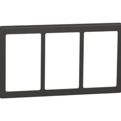 LK Fuga Base 63 ramme, 3x1,5 modul, koksgrå