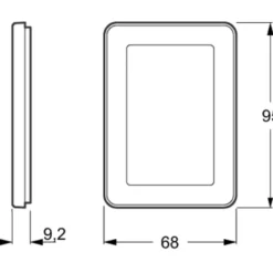 LK Fuga Choice designramme, 1,5 modul