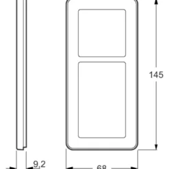 LK Fuga Choice designramme, 2,5 modul
