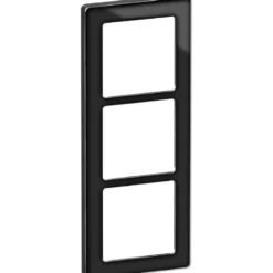 LK Fuga Pure 66 designramme, 3 modul, sort