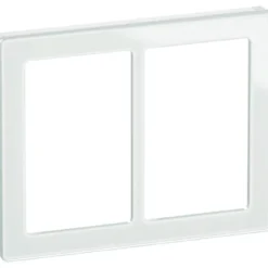 LK Fuga Pure 66 designramme, 2x1,5 modul, hvid