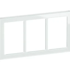 LK Fuga Pure 66 designramme, 3x1,5 modul, hvid