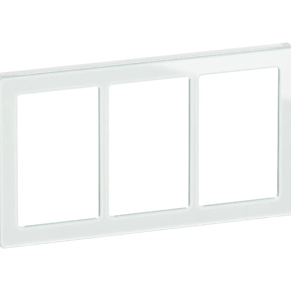 LK Fuga Pure 66 designramme, 3x1,5 modul, hvid