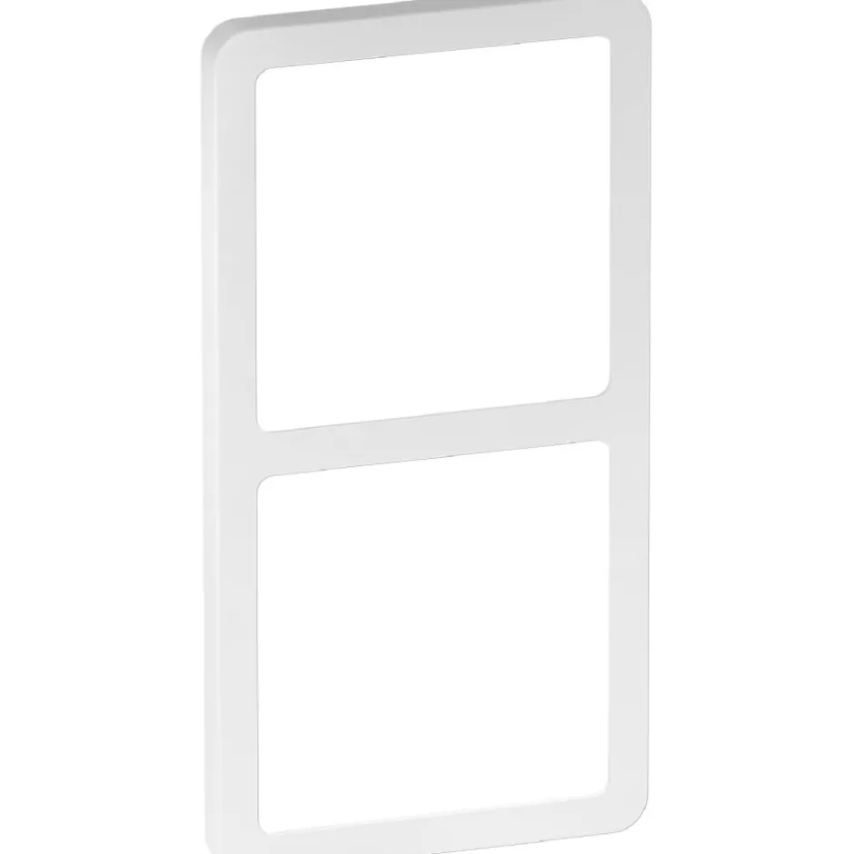 LK Fuga Slim designramme, 2x1 modul, hvid
