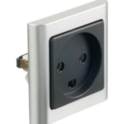 LK Fuga Softline 63 ramme, 1 modul, metallic