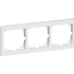 LK Fuga Softline 63 ramme, 3 modul, vandret, hvid
