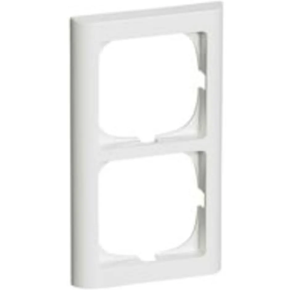 LK Fuga Softline 63 ramme, 2x1 modul, lodret, hvid