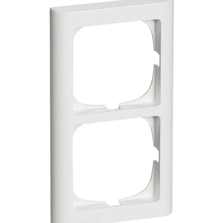 LK Fuga Softline 63 ramme, 2x1 modul, lodret, hvid