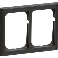 LK Fuga Softline 63 ramme, 2x1,5 modul, vandret, koksgrå