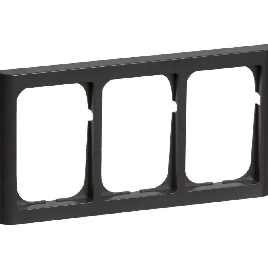 LK Fuga Softline 63 ramme, 3x1,5 modul, koksgrå