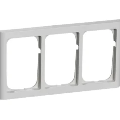 LK Fuga Softline 63 ramme, 3x1,5 modul, lysegrå