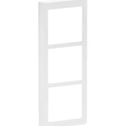 LK Fuga Soft 63 ramme, 3 modul, lodret, hvid
