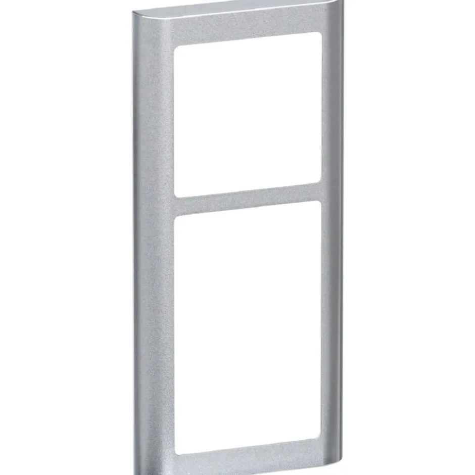 LK Fuga Soft 63 ramme, 2,5 modul, metallic