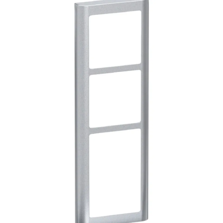 LK Fuga Soft 63 ramme, 3,5 modul, metallic