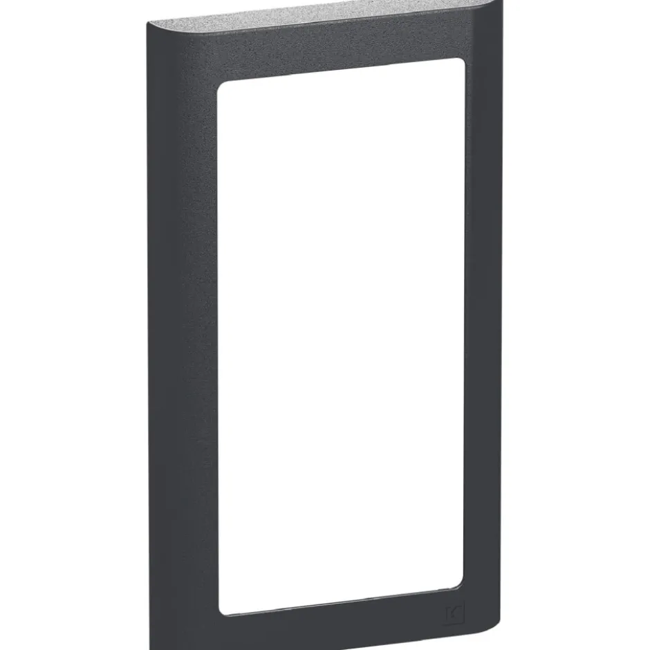 LK Fuga Soft 63 ramme, 1x2 modul, lodret, koksgrå