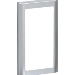 LK Fuga Soft 63 ramme, 1x2 modul, lodret, metallic