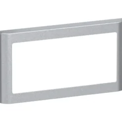 LK Fuga Soft 63 ramme, 1x2 modul, vandret, metallic