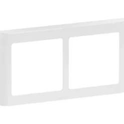 LK Fuga Soft 63 ramme, 2x1 modul, vandret, hvid