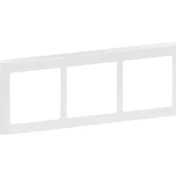 LK Fuga Soft 63 ramme, 3x1 modul, vandret, hvid