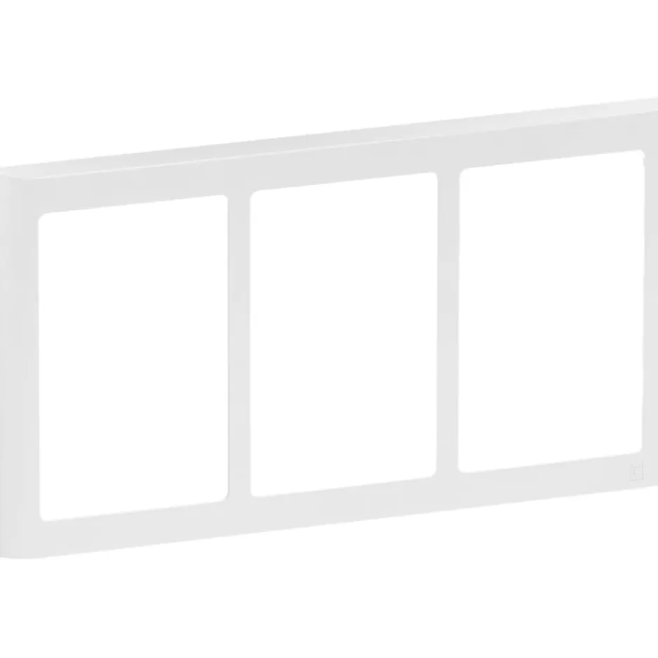 LK Fuga Soft 63 ramme, 3x1,5 modul, vandret, hvid